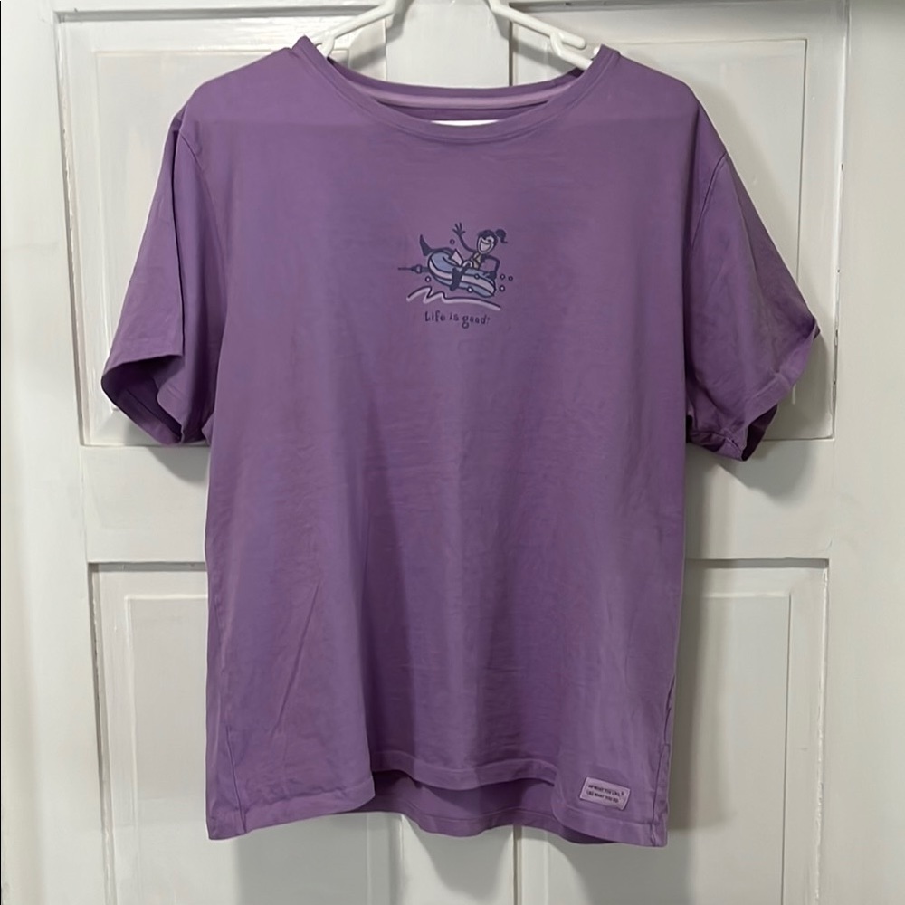 Life is Good Purple Men's T-Shirt